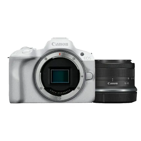 Canon EOS R50 White + Canon RF-S 18-45mm f/4.5-6.3 IS STM
