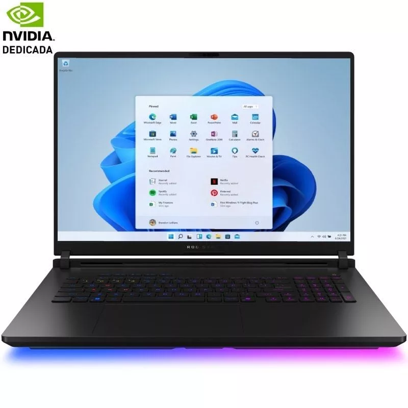 Portátil Gaming Asus ROG Strix SCAR 18 G835LX-SA046W Intel Core Ultra 9-275HX/ 64GB/ 4TB SSD/ GeForce RTX 5090/ 18’/ Win11