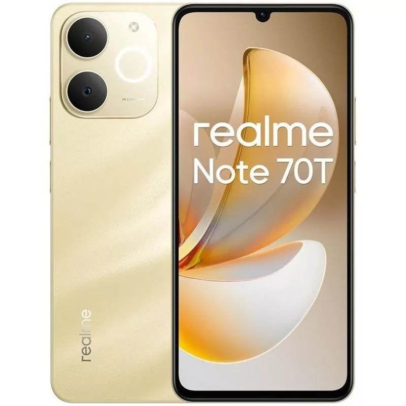 Smartphone Realme Note 70T 4GB/ 128GB/ 6.74’/ Dorado Playa